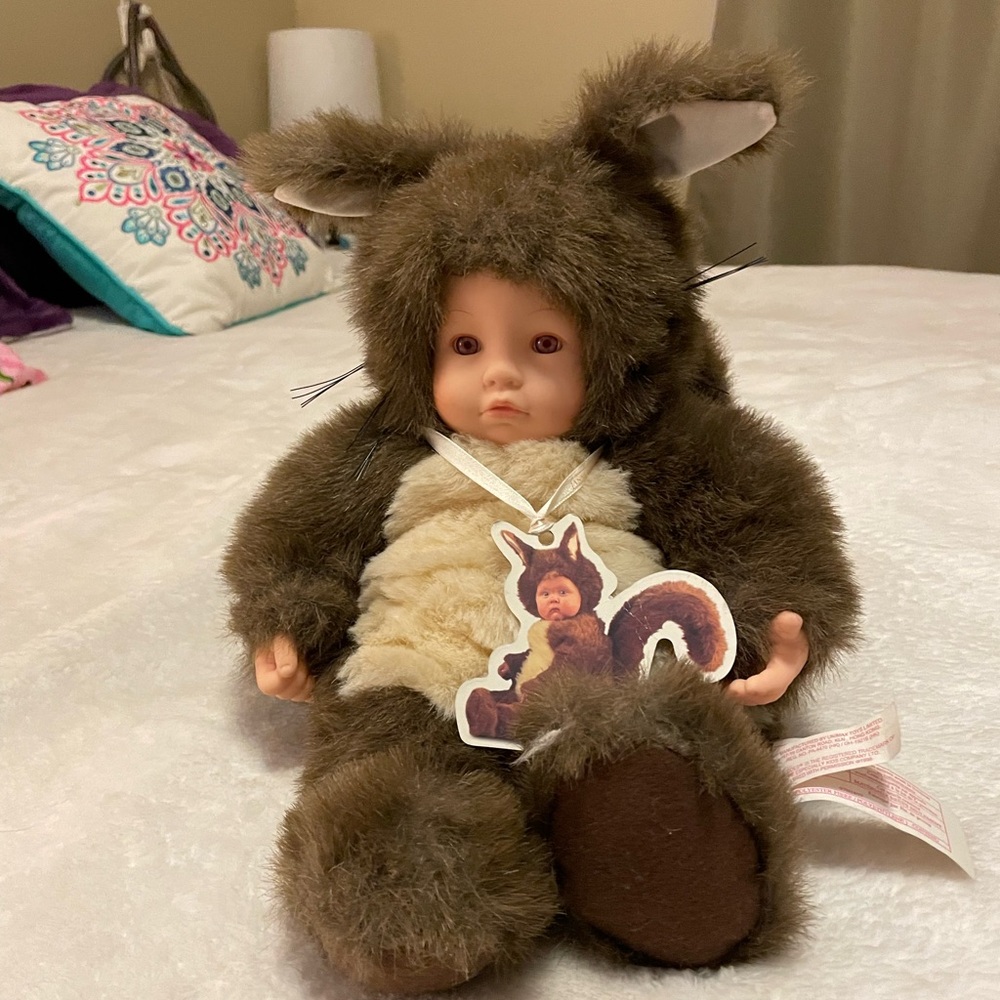 Anne Geddes baby squirrel doll